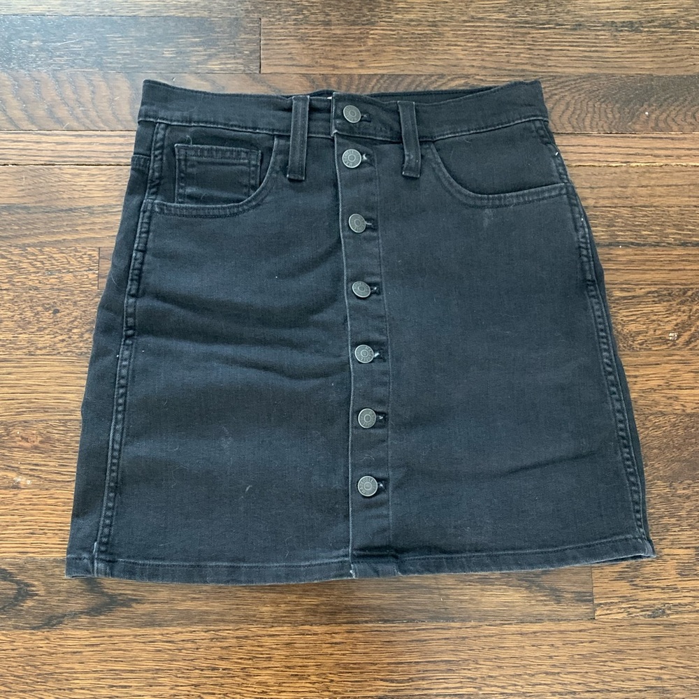 Madewell Jean Button Front Skirt | Size 26